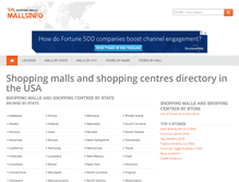 Tablet Screenshot of mallsinfo.com